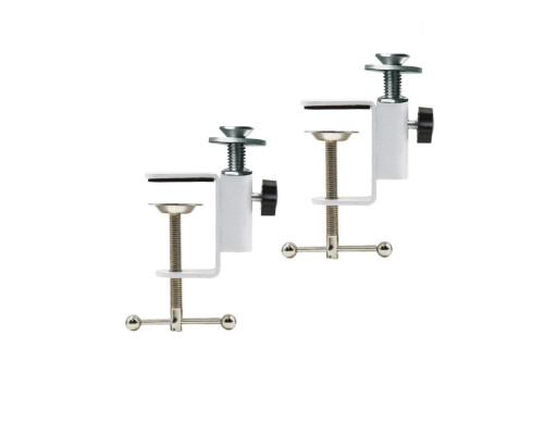 Крепление лежанки для кота на подоконник, 2 белые струбцины в комплекте