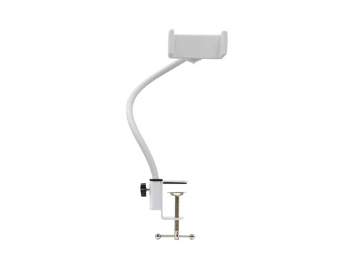 Гибкий держатель GDT.S-W для телефона на струбцине, белый