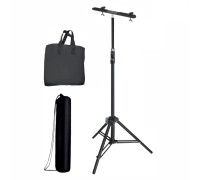 Штатив удлиненный LSPRJ-PL2V-U260 с металл планкой для 2 прожекторов и сумками для переноски