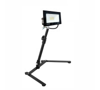 Светильник прожектор 20Вт на телескопической палке-ручке ECO и настольной подставке
