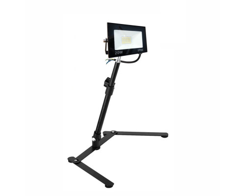 Светильник прожектор 20Вт на телескопической палке-ручке ECO и настольной подставке