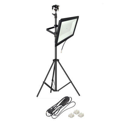 Светодиодный прожектор 200 Вт с кабелем 168 см на штативе BHS с подставкой для нивелира