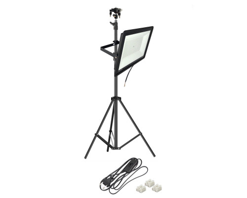 Светодиодный прожектор 200 Вт с кабелем 168 см на штативе BHS с подставкой для нивелира