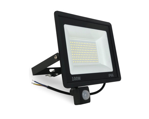 Прожектор 100 Вт с датчиком движения на кронштейне с зажимом до 31 мм