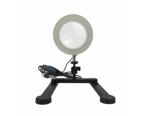 Настольный светильник LN-33W-NST с лупой для рукоделия, шитья, моделирования