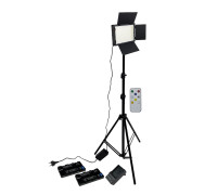Переносная лампа панель U600 со шторками на строительном штативе JBH c аккумуляторами и зарядным устройством