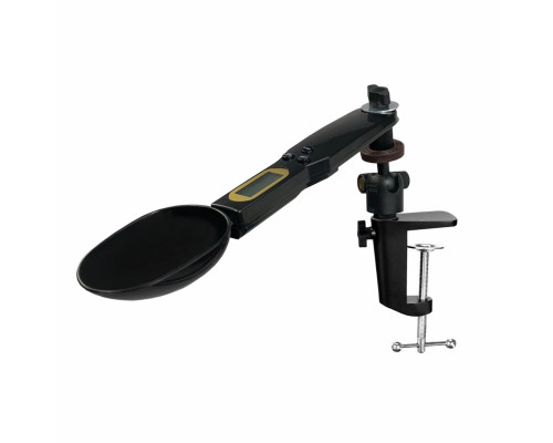 Электронная мерная ложка весы на струбцинном креплении, цвет черный