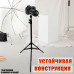 Быстросъемное крепление для камеры, резьба 3/8, 1/4 и в паз, и фотозонт UW-100 на усиленной стойке LS