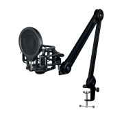 Держатель для конденсаторного микрофона со встроенным поп-фильтром на пантографе PTS