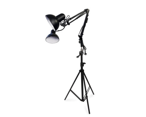 [СЛГП] Двойная напольная лампа SPLS-B-2 для швейной машины, для шитья и творчества, цвет черный