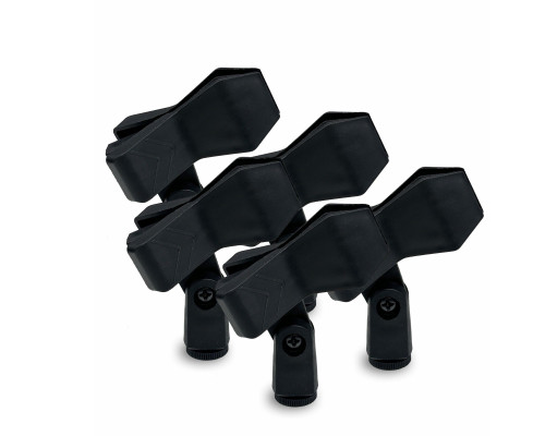 Держатель для микрофона «прищепка» с резьбой крепления 5/8" и переходником на 1/4", 5 шт