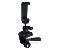 Держатель телефона 55-85 мм на шарнире SH-B и штативной поворотной площадке с резьбой 1/4