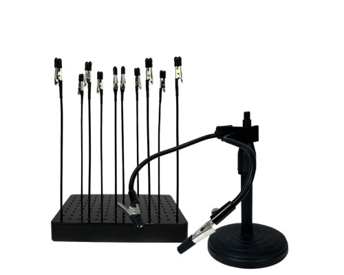 Подставка ZM-02L с гибкими держателями и подставка с 10 зажимами для окрашивания деталей