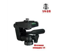 Штативная площадка с уровнем, внутренняя резьба 1/4, внешняя резьба 3/8