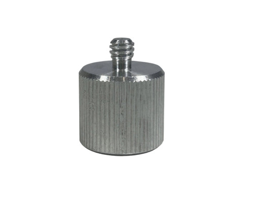 Переходник с резьбы 5/8(F), шаг 2,309 мм, на резьбу 1/4, шаг 1,337 мм серебристый