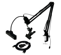 Держатель для пялец KGS-PR1SH с подсветкой на пантографе и усиленной струбцине