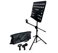 Подставка для нот NPS-05 складной пюпитр на стойке с сумкой и креплениями для микрофона ES-63