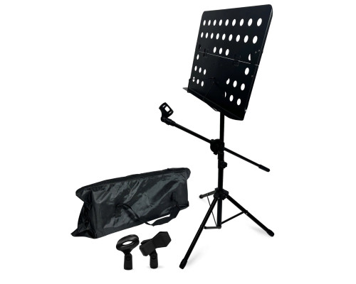 Подставка для нот NPS-05 складной пюпитр на стойке с сумкой и креплениями для микрофона ES-63