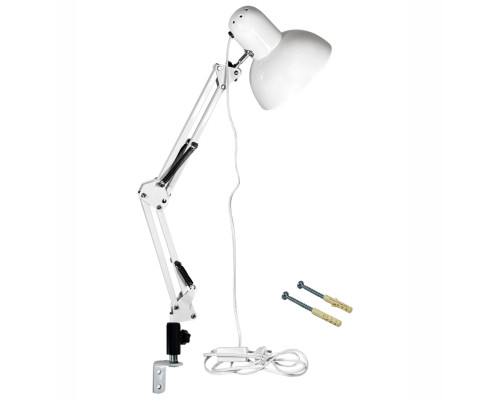 Светильник белый AB-MNW25-UGW настенный поворотный со средним абажуром