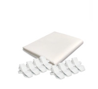 Фон тканевый белый для фотостудии, 2.5х3 м, с 8 белыми прищепками