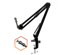 Крепление NBS-35 для прожектора с 2 видами крепежа на усиленной струбцине