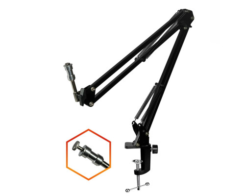 Крепление NBS-35 для прожектора с 2 видами крепежа на усиленной струбцине