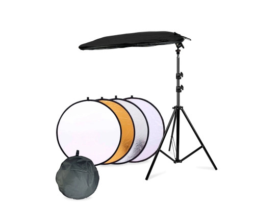 Отражатель для фото и видео, светоотражатель 5в1, 58 см, с креплением PSHB-14 на штативе JBH