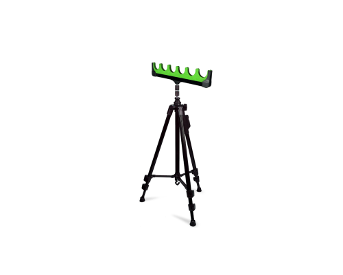 Держатель под 6 удочек на телескопической подставке NP-8830 light, цвет зеленый