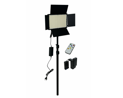 Светодиодная панель U800 со шторками, аккумуляторами и зарядкой для фотосъемки на ручке-удочке 3L