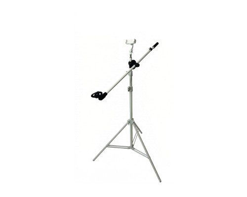Напольная стойка JBW-G1T3 для микрофона с универсальным держателем для телефона шириной до 8,5 см, цвет белый