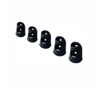 Напальчники силиконовые универсальные черные для игры на гитаре, размер XXS, XS, S, M, L, 5 шт