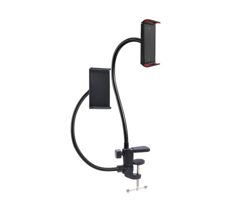 Настольный держатель GD2S-18-23 для съемки смартфоном до 18-23 см с 2 зажимами
