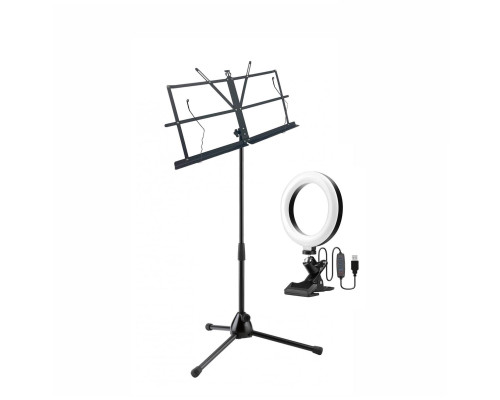 Cкладной пюпитр PML-01-L16 с подсветкой на телескопической стойке