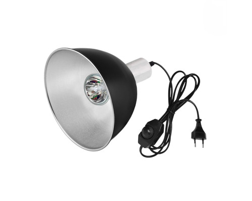 Светильник для террариума LST215D-100, лампа греющая UVA+UVB для рептилий с диммером на проводе, 100W