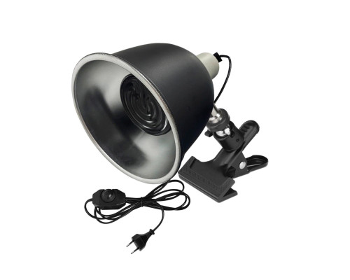 Светильник для террариумов LST215D-PR1 с диммером на прищепке и лампа керамическая 100W