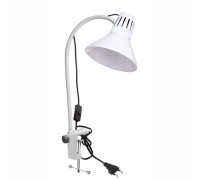 [СГП] Гибкий настольный светильник AL-W-G35S на усиленной струбцине, белый