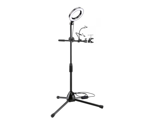 Держатель ML-35-PAI-L16 для пайки на напольной стойке с подсветкой лампой 16 см