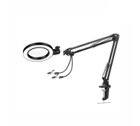 Держатель KGS-PAI-L16 для микросхем и плат на пантографе с усиленной струбциной и лампой 16 см