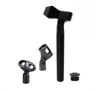 Держатели "прищепка", "бочонок" и для ручного микрофона с удлинителем крепления