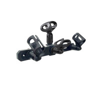 Планка с 4 держателями для ручного микрофона и бочонок для стереозаписи с креплением на штатив