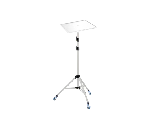 Напольная подставка WST-14W-K на колесах, кронштейн для проектора, цвет белый