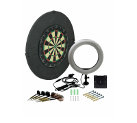 Дартс односторонний 45 см с защитой, подсветкой L20-NKSH и настенным креплением