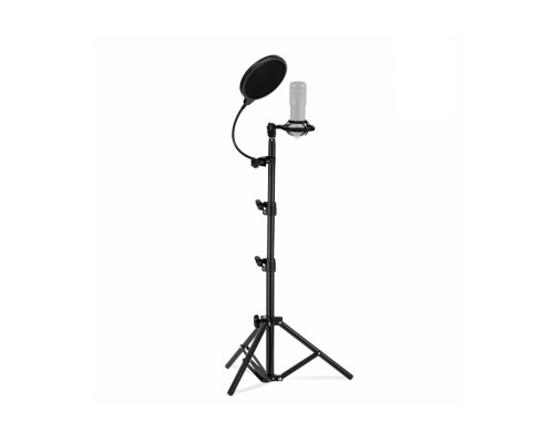 Микрофонная стойка JBH-G146 с держателем паук и поп-фильтром 15.5 см
