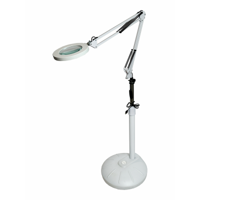 Светодиодная лампа лупа LN-33W на напольной стойке с емкостью для утяжелителя