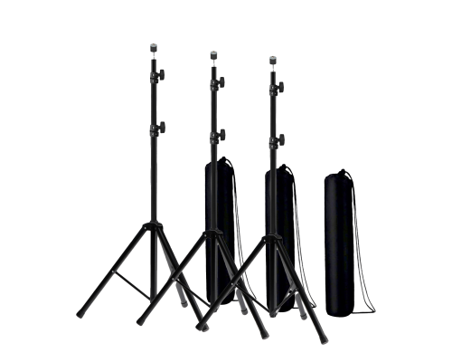 Стойка штатив JU-PRJ для светодиодных строительных прожекторов весом до 3 кг с сумкой для переноски, 3 шт