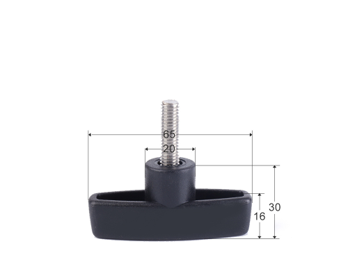 Крепежный винт барашек с резьбой М10 длиной резьбы 30 мм(M10x30)