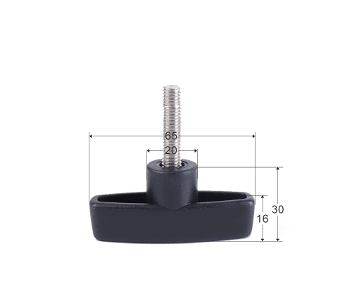 Крепежный винт барашек с резьбой М10 длиной резьбы 40 мм(M10x40)