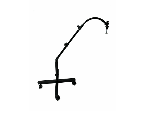 Мобильная стойка EC-K-GGR1 с изогнутым креплением для УФ лампы для сушки ногтей