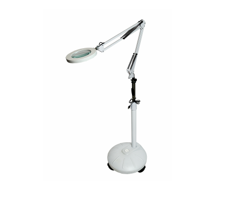 Светодиодная лампа лупа LN-33W на мобильной напольной стойке с емкостью под утяжелитель