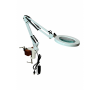 Лампа лупа светодиодная LN-22W белая с креплением GDS-WOOD на кушетку